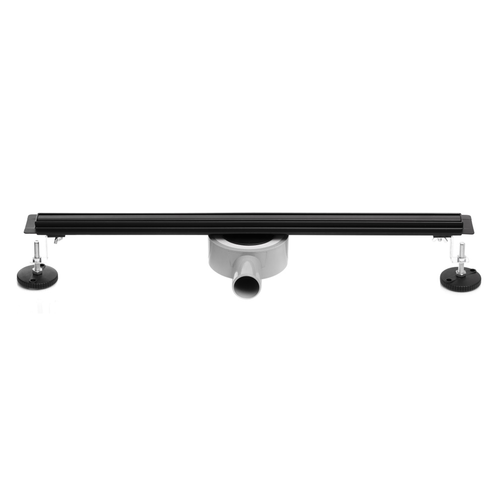 Душовий лінійний трап Slim Black 60cm