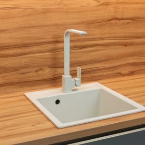 Гранітна мийка Epelli Primo XL 590*495 з отвором під змішувач і переливом